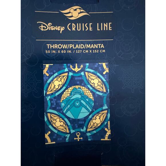DISNEY CRUISE LINE  THROW 50 X 60 NWT